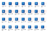 Symbol Tile Icon Set - 3