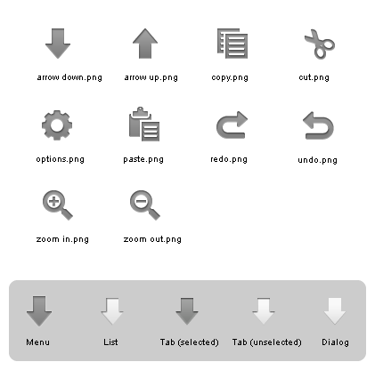 glyFX Android Developer Common Icon Set II Preview